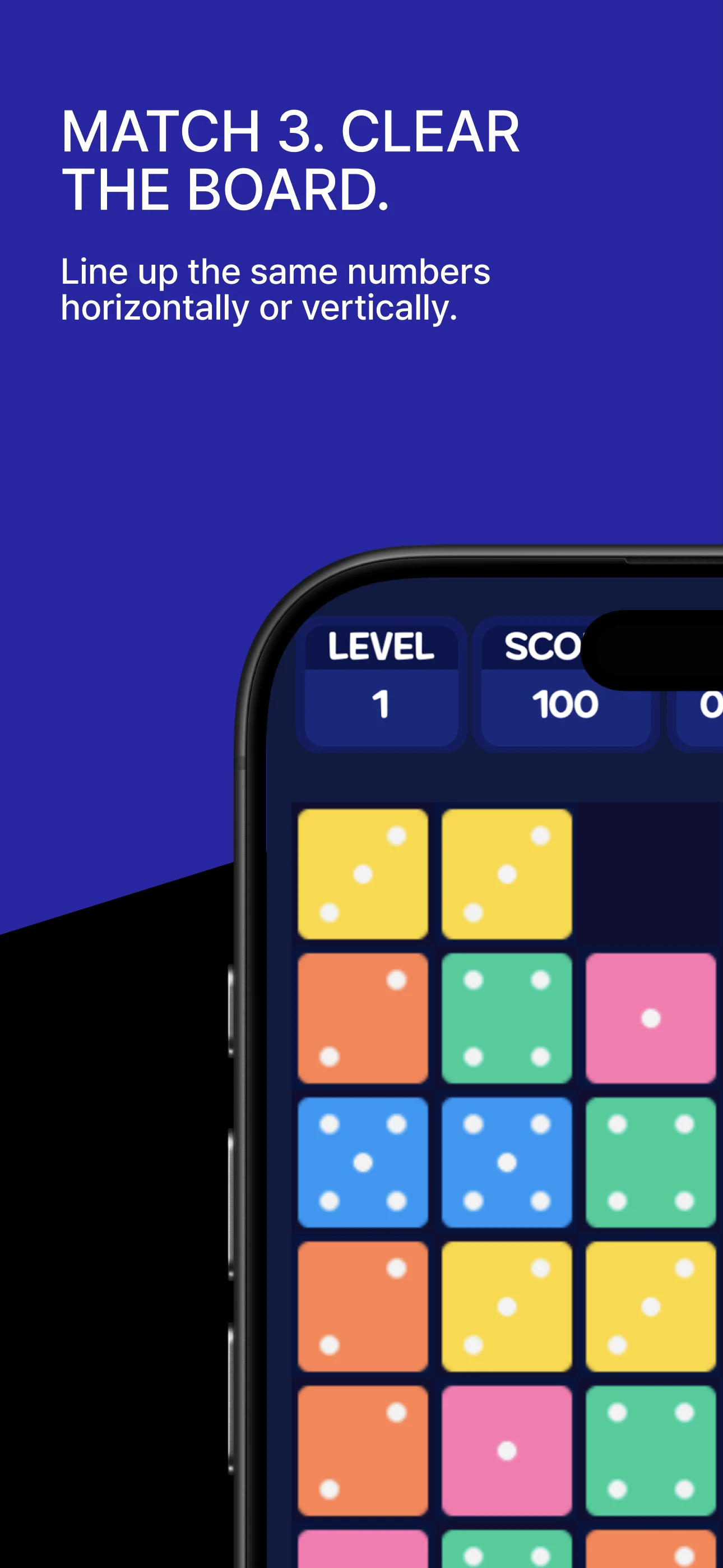 Dice Puzzle match-three gameplay