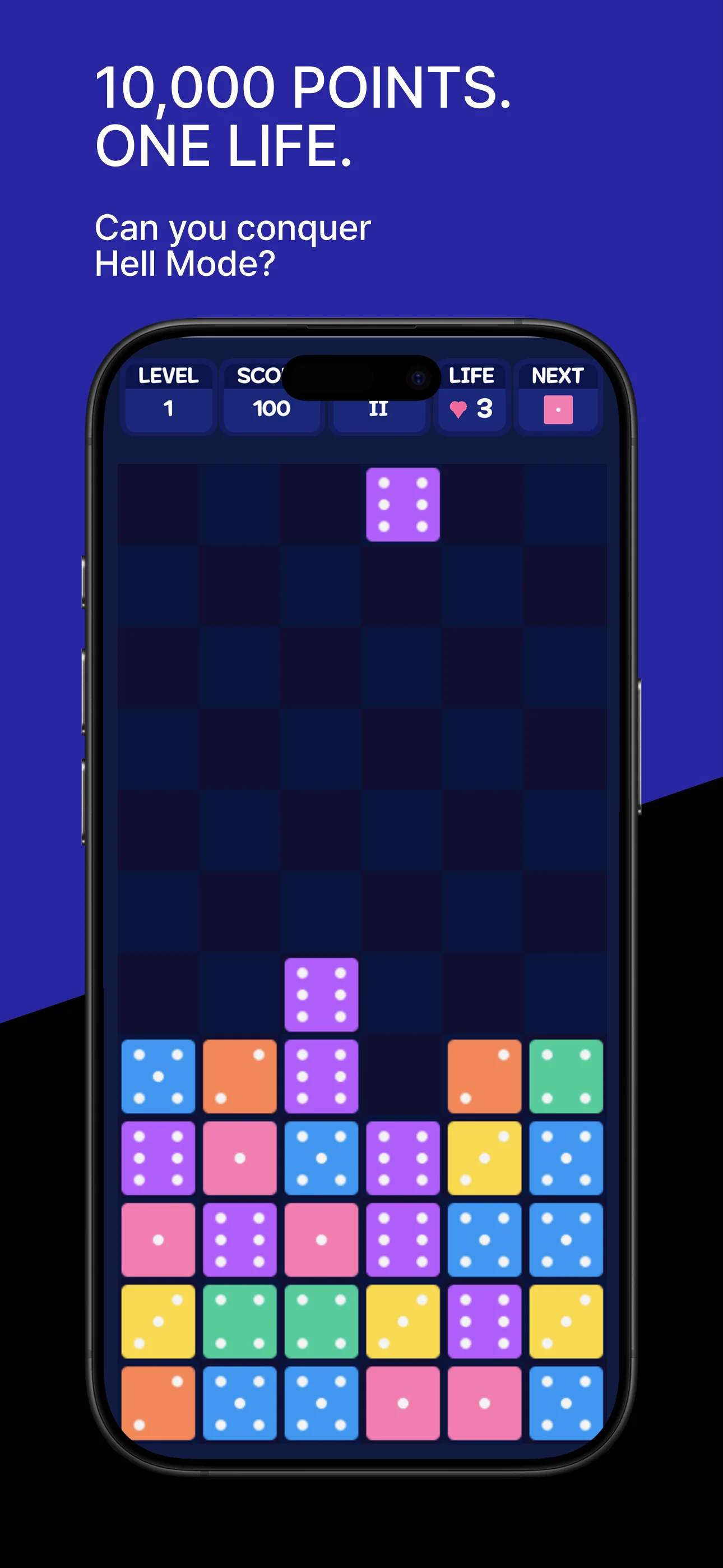 Dice Puzzle Hell Mode 10,000-point challenge